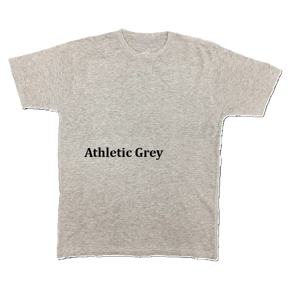 Custom Short Sleeve Crew Neck T Shirt - Athletic Gray – NH