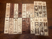 Custom Wood Bookmarks with Tassel