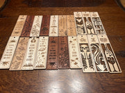 Custom Wood Bookmarks with Tassel