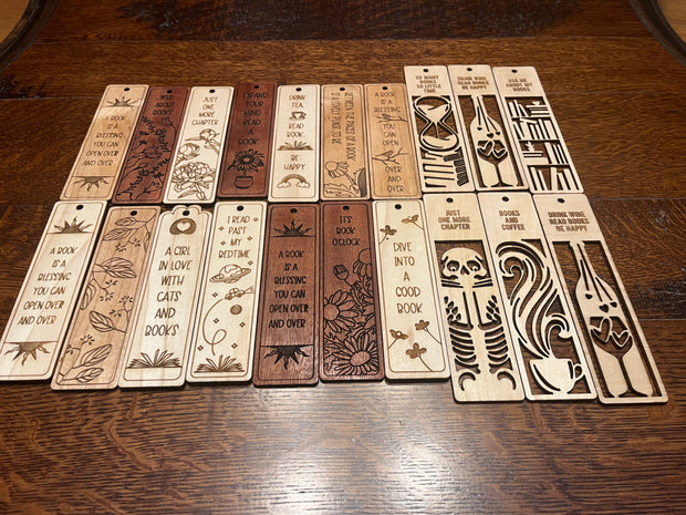 Custom Wood Bookmarks with Tassel