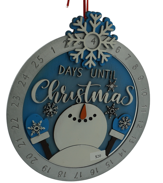 Christmas Count Down dial Snowman