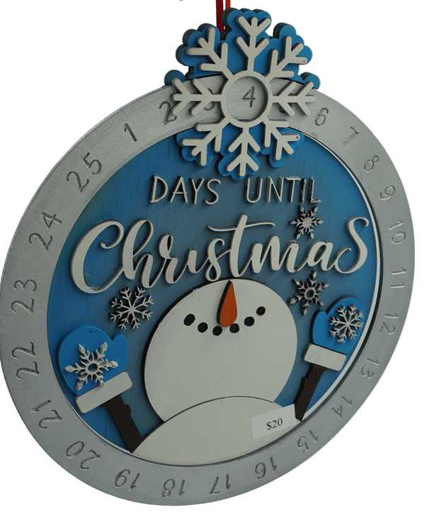 Christmas Count Down dial Snowman