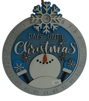 Christmas Count Down dial Snowman