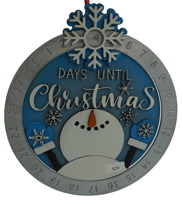 Christmas Count Down dial Snowman