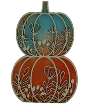 Floral Pumpkin Double Stack