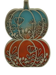 Floral Pumpkin Double Stack