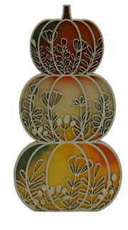 Floral Pumpkin Tiple Stack