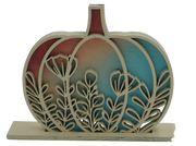 Floral Pumpkin Single Stack