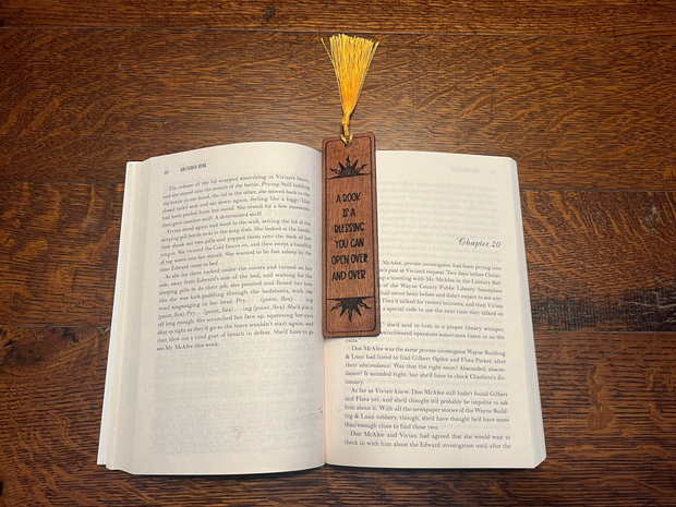 Custom Wood Bookmarks with Tassel