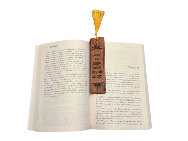 Custom Wood Bookmarks with Tassel