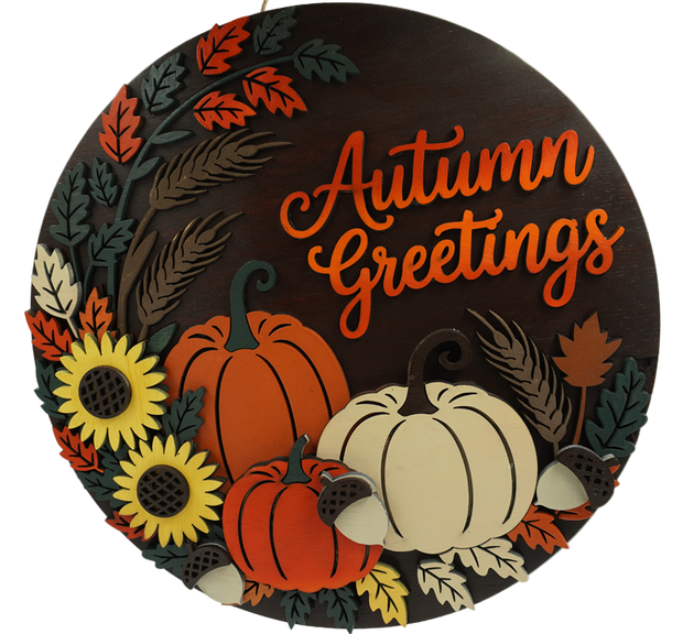 Sign - Autumn Greeting Large 16"