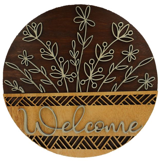 Sign - Welcome Wheat Large 16"