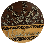 Sign - Welcome Wheat Large 16"