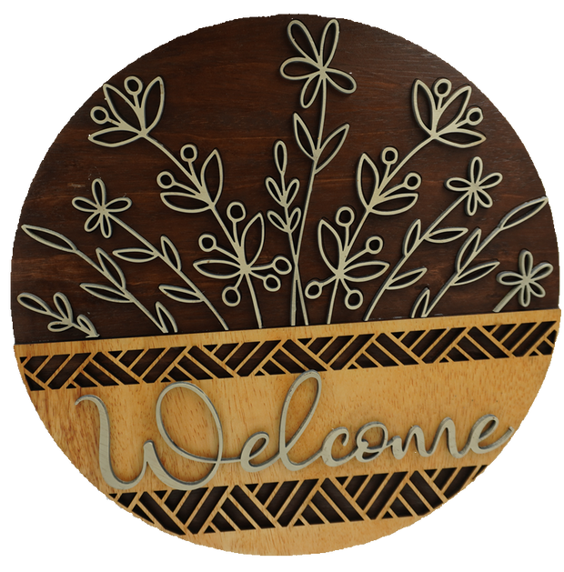 Sign - Welcome Wheat Large 16"
